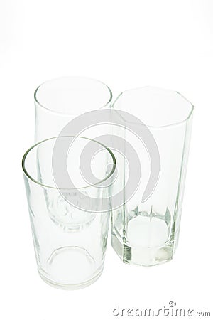 Empty Glasses Stock Photo