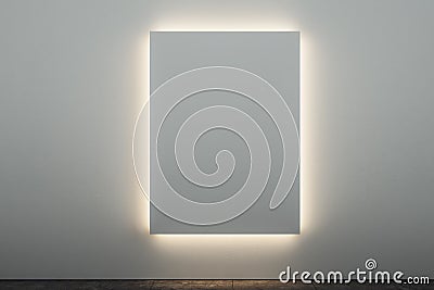 Empty glowing poster Stock Photo
