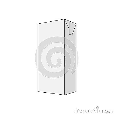 Empty gray Box vector Template Vector Illustration