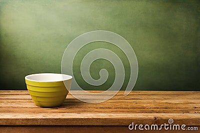 Empty green bowl Stock Photo