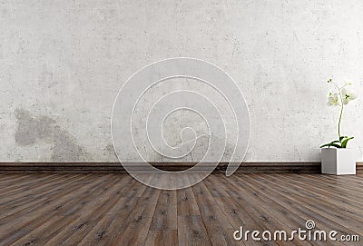 Empty grunge interior Stock Photo