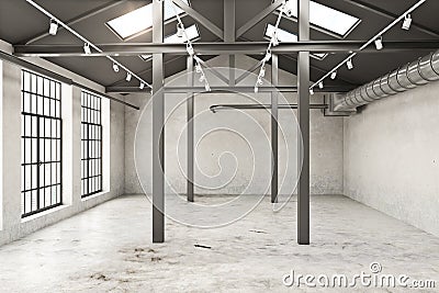Empty grunge interior Stock Photo