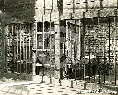 Empty Jail Cell Stock Photo