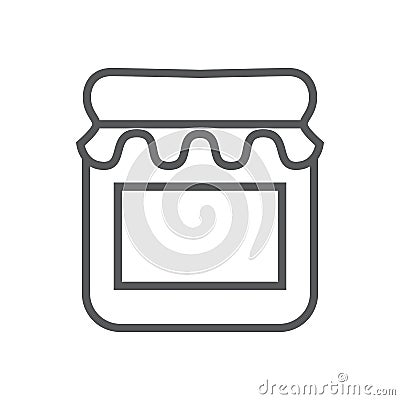 Empty jar icon Vector Illustration