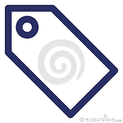 Empty label Isolated Vector with Outline icon which can easily modify or edit Vector Illustration