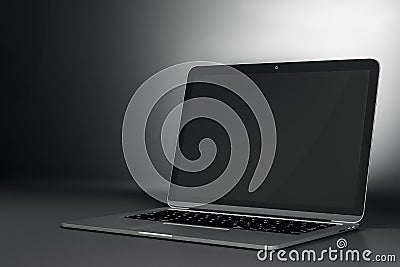 Empty laptop closeup Editorial Stock Photo