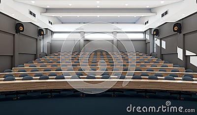 Empty Lecture Hall Auditorium Stock Photo