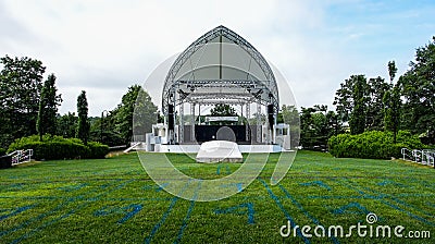 Empty Levitt Pavilion in summer day Editorial Stock Photo