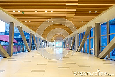 modern commercial building construction empty space Stock Photo