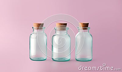 empty medicine bottles, 3d rendering Stock Photo