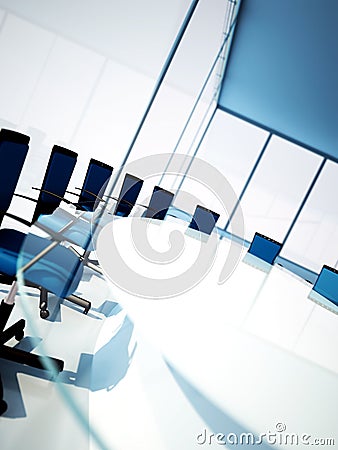 Empty meeting room Stock Photo