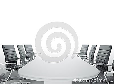 Empty meeting room Stock Photo