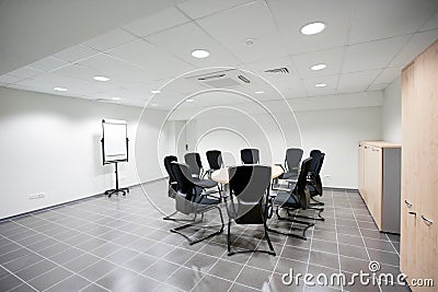 Empty meeting room Stock Photo