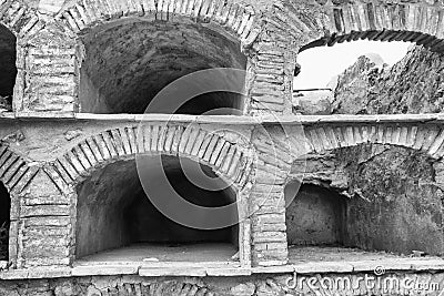 Empty niches Stock Photo