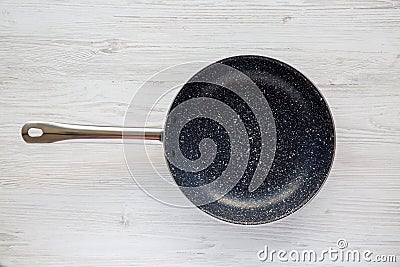 Empty Nonstick Frying Pan Skillet Stock Photo