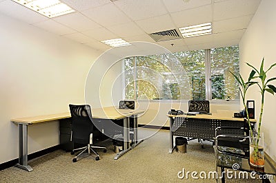 Empty office room Stock Photo