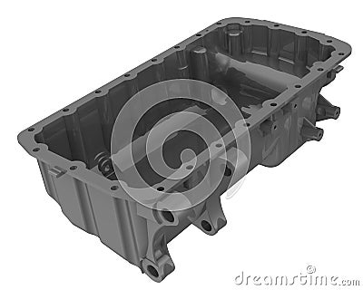 Oil sump internal combustion engine Stock Photo