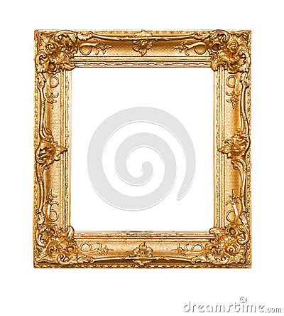 Empty old painting frame Stock Photo