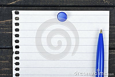 Empty page on table Stock Photo