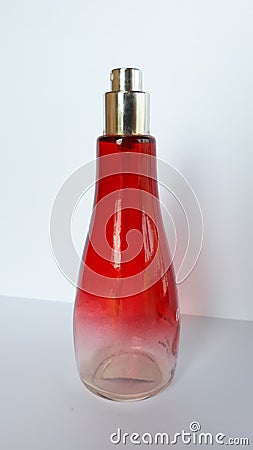 Empty parfume bottle Stock Photo