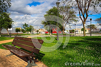 Empty park due to coronavirus Stock Photo