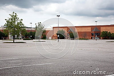 Empty parking lot Stock Photo