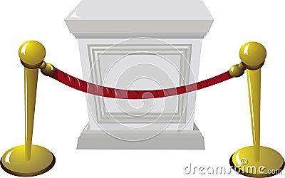 Empty Pedestal Vector Illustration