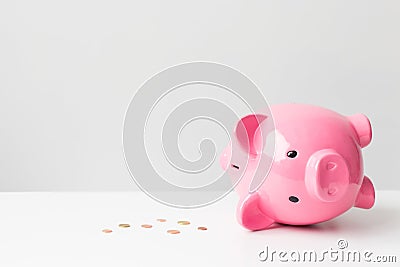 Empty piggy bank Stock Photo