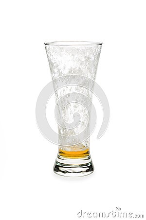 Empty Pilsner Glass 2 Stock Photo