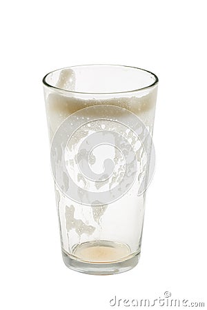 Empty pint glass Stock Photo