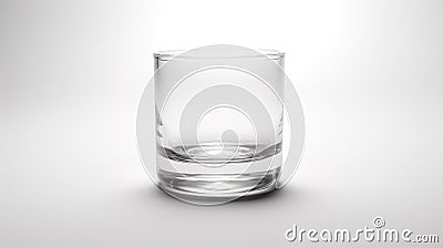 An empty pint glass isolated on a white background Stock Photo