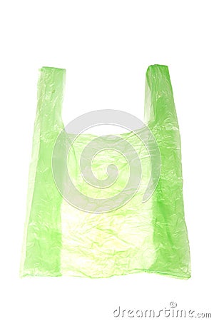 Empty plastic bag Stock Photo