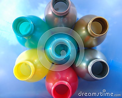 Empty Plastic Bottles Stock Photo