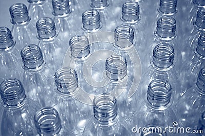 Empty plastic bottles Stock Photo