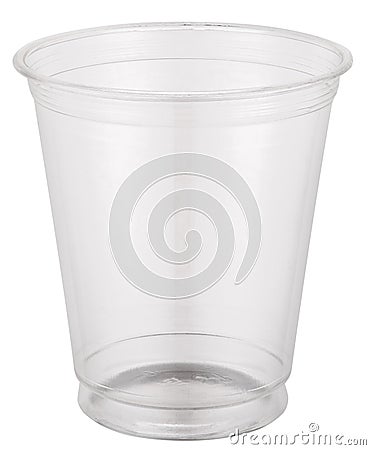 Empty plastic cup. Stock Photo