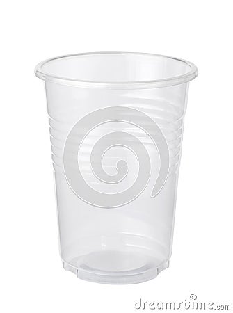 empty plastic cup Stock Photo