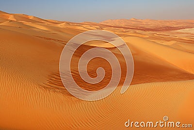 Empty Quarter Dunes Stock Photo