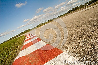 Empty race track Stock Photo