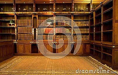 Empty reading room Stock Photo