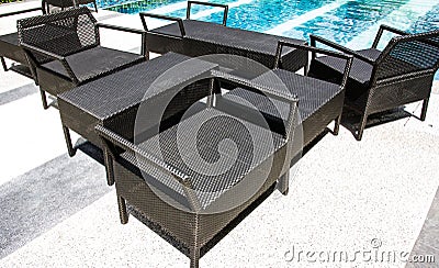 Empty resting chair Stock Photo