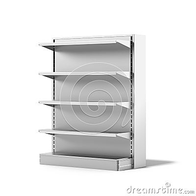 Empty Retail Store Shelf Stock Photo