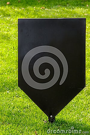 Empty road sign for promotion Stock Photo