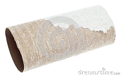 Empty Roll of Toilet Paper Stock Photo