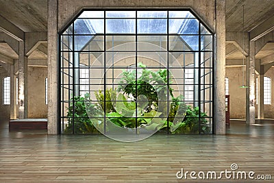 Atrium background Stock Photo