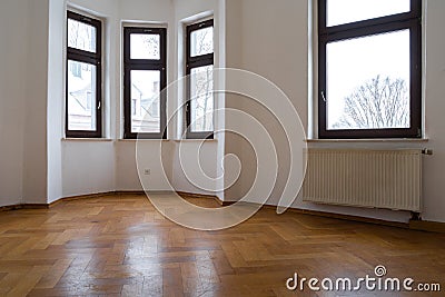 Empty room of an old building - Renovation concept Stock Photo