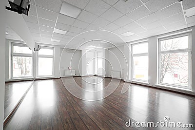 Empty room in the sport club Stock Photo