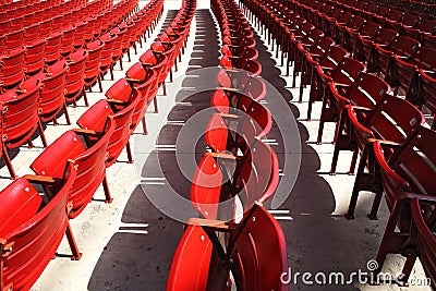 Empty rows. Stock Photo