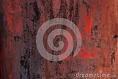 Empty rusty corrosion and oxidized background, panorama, banner. Grunge rusted metal texture Stock Photo