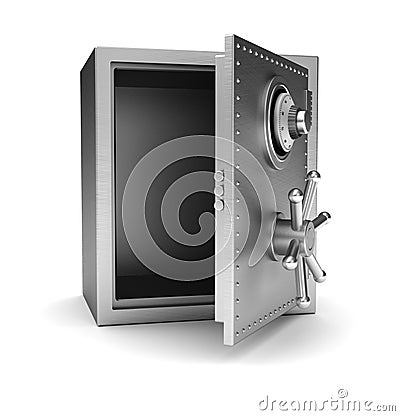 Empty safe Stock Photo