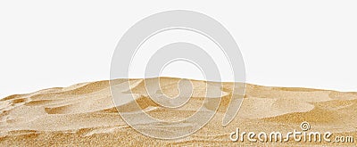 Empty sand beach in front of summer sea background Stock Photo